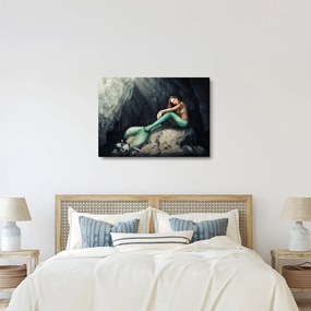 Tablou - Sirena pe stâncă (70x50 cm)