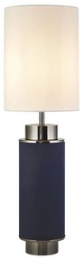 Veioza, lampa de masa moderna Flask bluemarin/ nickel negru