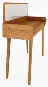 Măsuță de toaletă din stejar cu oglindă 110x45 cm Retro - The Beds