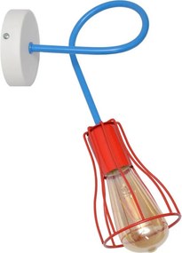 Aplică de perete OXFORD 1xE27/15W/230V roșie