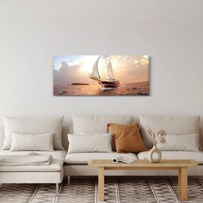 Tablou cu iaht (120x50 cm)