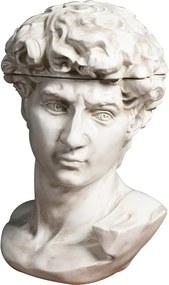 Statueta alba din rasina, cu spatiu de depozitare, David