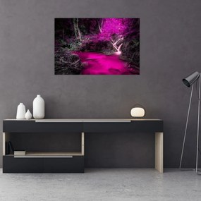 Tablou - Pădure roz (90x60 cm)