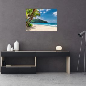 Tablou pe sticlă - Caraibe (70x50 cm)