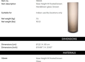 Vaza, Vas decorativ design LUX Haight M, maro