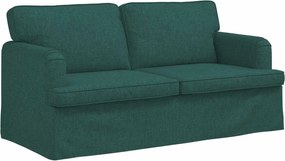 vidaXL Canapea Verde închis 142 x 80 x 85 cm țesătură