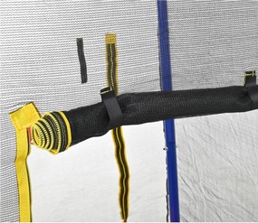 Dispozitiv multifuncțional 4-în-1 pentru exterior pentru copii, trambulină cu plasă de siguranță, pentru 3–8 ani, 336x217x238 cm, Multicolor