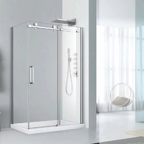 Cabina de dus dreptunghiulara cu usa glisanta Fluminia Paloma 120x90