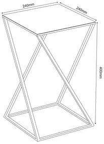 Suport de flori 40x24 cm negru