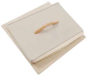 Comodă cu sertare din material textil HAZEL TIP 1,maro, L