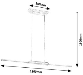 Lustră LED pe cablu TAMUR LED/26W/230V 4000K Rabalux 72084