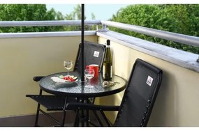 Masă de grădină d. 70 cm neagră