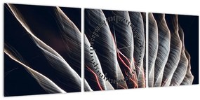 Tablou - Descărcare de lumini (cu ceas) (90x30 cm)