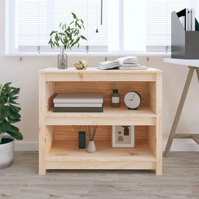 vidaXL Bibliotecă, 80x35x68 cm, lemn masiv de pin