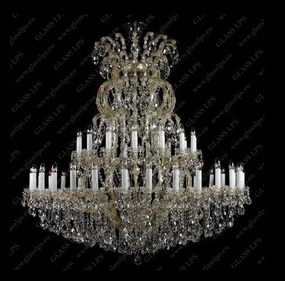 Candelabru 46 de brate Maria Theresa cristal Bohemia