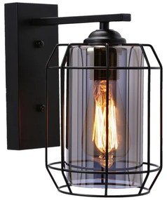 Lampă de perete JONERA 1xE27/40W/230V negru