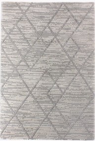 Covor MOTTO, 100x150 cm, forma dreptunghiulara, poliester, gri, 4587