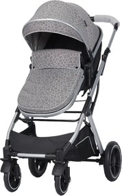 Carucior nou nascuti 3 in 1 NOVOKIDS™ H3100 series, Cu geanta bebe, Cadru Aluminiu, Amortizoare, Roti din cauciuc plin AVE, Landou, Scoica auto,