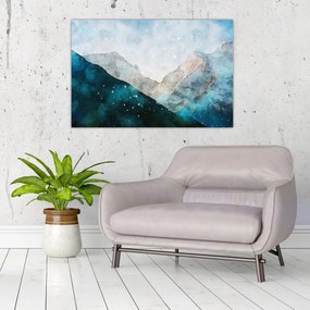 Tablou - Munte desenat (90x60 cm)