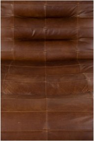 Fotoliu maro cu tapițerie din piele Wyatt – Dutchbone