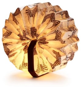 Veioză maro cu luminozitate reglabilă (înălțime 3,5 cm) Velvet Accordion – Gingko