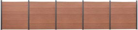 vidaXL Set panouri pentru gard, maro, 872x186 cm, WPC