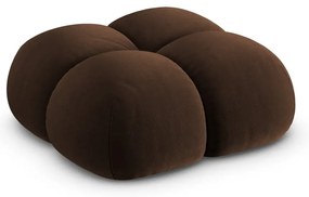 Taburet maro închis cu tapițerie din catifea Loretto – Cosmopolitan Design