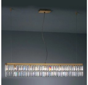 Kolarz 314.87.3 - Candelabru cristal PRISMA 7xG9/25W/230V aur 24K