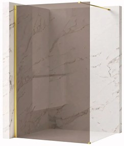 Paravan de dus Rea Flexi Brown / Gold 120