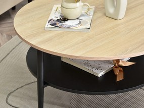 Măsuță de cafea Randolf Xl (sonoma + negru). 1111705