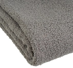 Pătură gri din sherpa 130x160 cm Sherpa Bouclé – Casa Selección