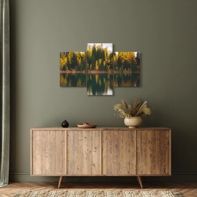 Tablou cu lac de pădure (90x60 cm)