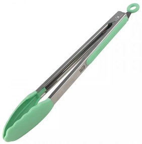 Cleste pentru servire Tasty Go Green 678097, 34,5 cm, Maner din silicon, Otel inoxidabil, Verde