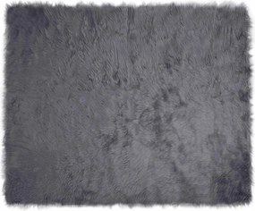 vidaXL Covor din Lână Faux Tafalla Antracit 240 x 340 cm Poliester