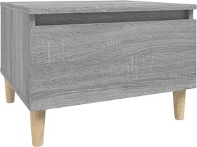 vidaXL Masă laterală, gri sonoma, 50x46x35 cm, lemn compozit