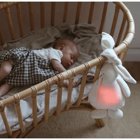 Moonie - Iepuraș crem cu melodie și lumină pentru somn