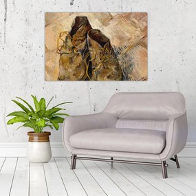 Tablou - Vincent van Gogh, Shoes, reproducere (90x60 cm)