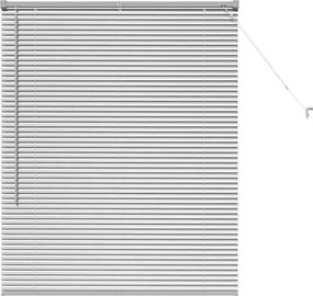 vidaXL Jaluzele venetiene Manual Argintiu 130 x 105 cm Aluminiu