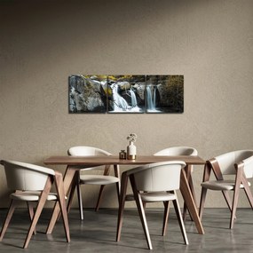 Tablou - Cascade, Lushan, China (cu ceas) (90x30 cm)