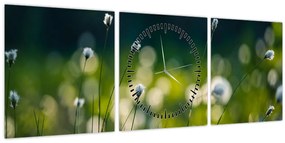 Tablou - Iarbă (cu ceas) (90x30 cm)
