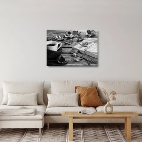 Tablou pe sticlă - O zi liniștită de toamnă (70x50 cm)