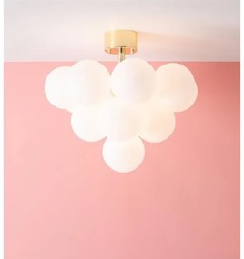 Markslöjd 107912 - Lustră aplicată MERLOT, 13 x G9, 20 W, 230 V, Ø 56 cm, alb/auriu