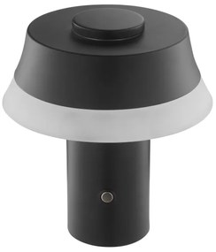 Brilliant KINICH lampă de masă LED reglabilă, tactilă, reîncărcabilă, 2,5W/5V, 2700K, negru