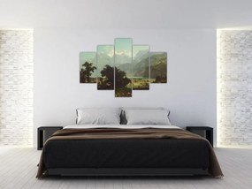 Tablou - Albert Bierstadt, Lake Lucerne, reproducere (150x105 cm)