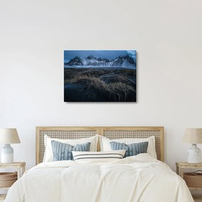 Tablou cu priveliște spre vărfurile Islanda (70x50 cm)