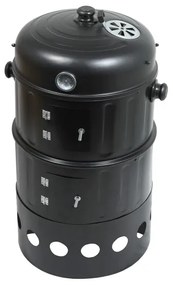 Afumătoare cu cărbuni 3 în 1 neagră