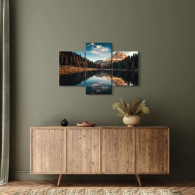 Tablou - Alpi, Italia, Dolomiți, Lago Antorno (90x60 cm)