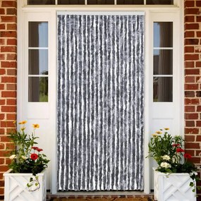 vidaXL Perdea pentru insecte, argintiu, 90x220 cm, Chenille