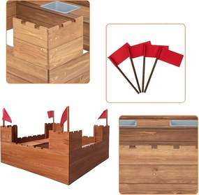 Sandbox în formă de castel