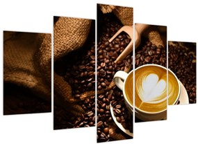 Tablou - O ceașcă de cafea (150x105 cm)